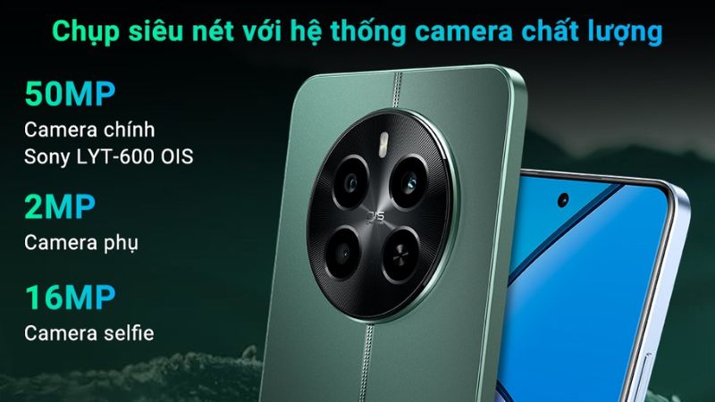 Camera chính 50MP với cảm biến Sony LYT-600