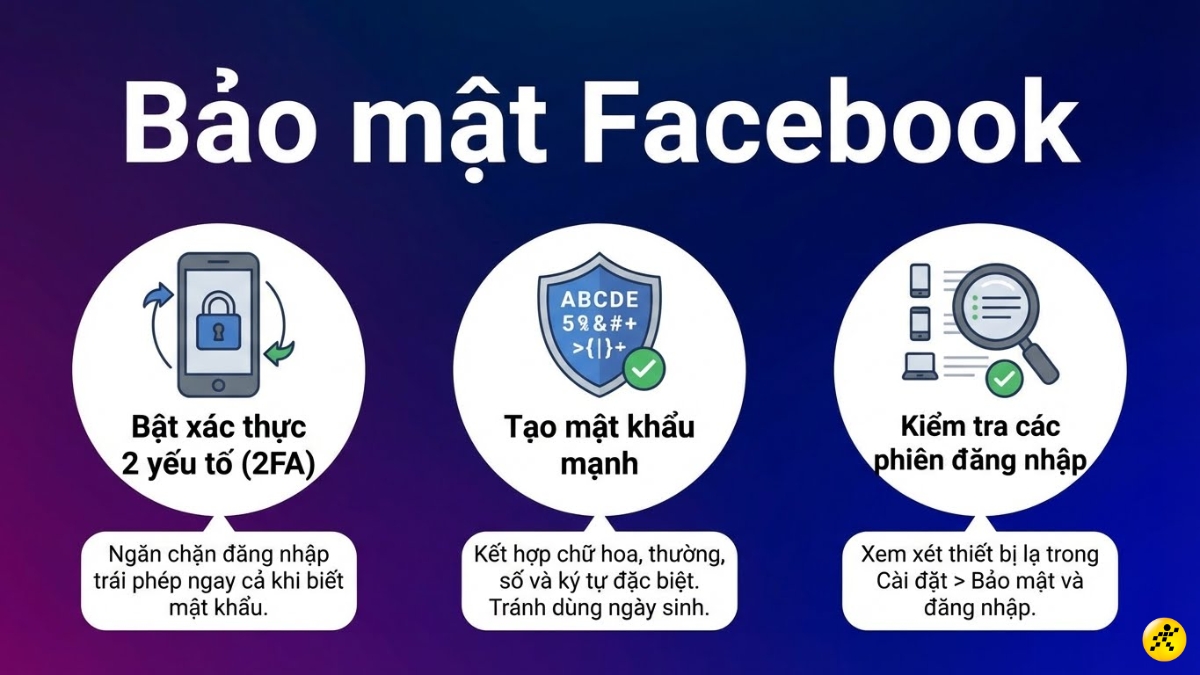 Mẹo bảo mật t&agrave;i khoản Facebook