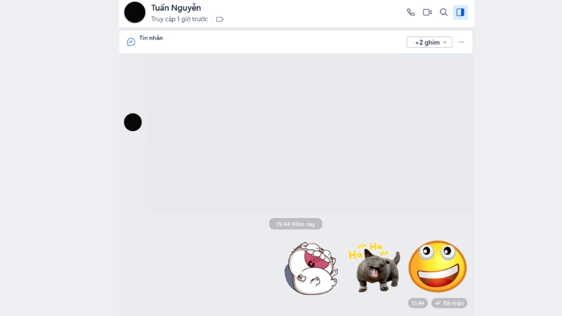 Zalo cho ph&eacute;p gửi tin nhắn văn bản, h&igrave;nh ảnh, nh&atilde;n d&aacute;n, biểu tượng cảm x&uacute;c