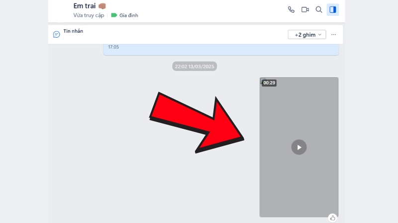 Gửi tin nhắn Video tr&ecirc;n Zalo