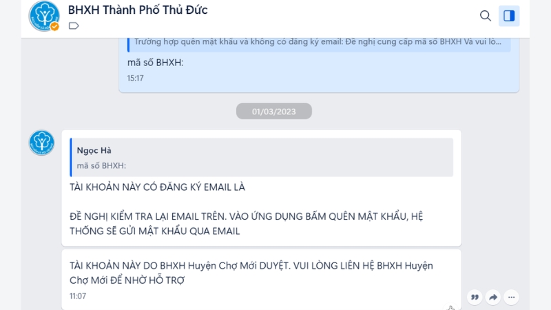 Một số dịch vụ c&ocirc;ng c&oacute; thể được thực hiện trực tiếp tr&ecirc;n Zalo