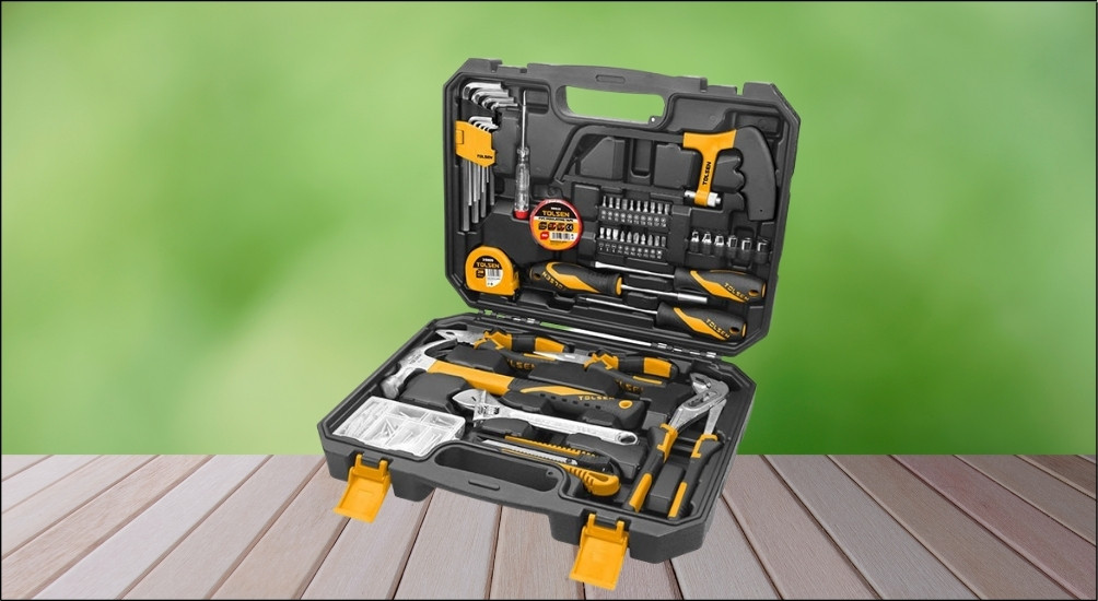 Bộ dụng cụ đa năng Tolsen 85350 bao gồm 119 chi tiết, có thể dễ dàng sửa chữa, bảo trì mọi vật dụng