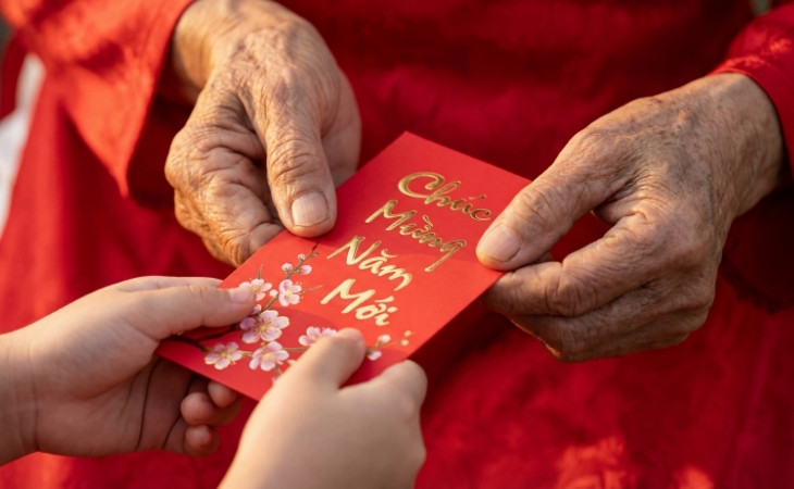 Chúc Tết và lì xì Tết là một nét đẹp văn hoá Việt