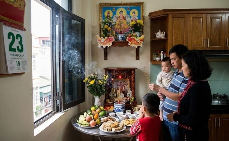 Cúng ông Táo 23 tháng Chạp