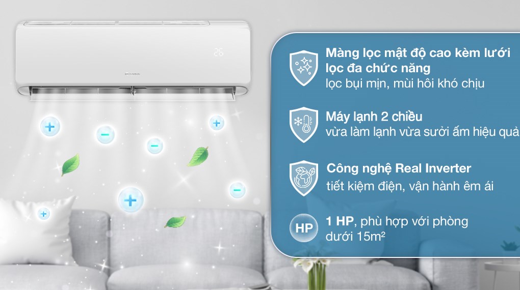 Đọc kỹ hướng dẫn sử dụng điều hòa 2 chiều Gree Inverter 1 HP CHARM9HI từ nhà sản xuất