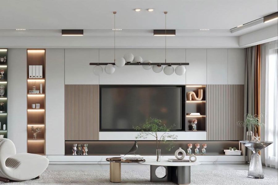 Kệ tivi treo tường đẹp với đa dạng phong cách 