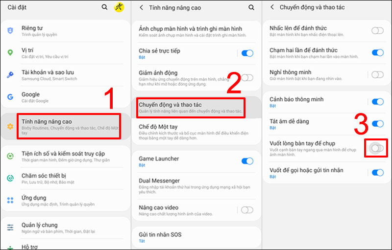 Cách chụp màn hình trên điện thoại Samsung