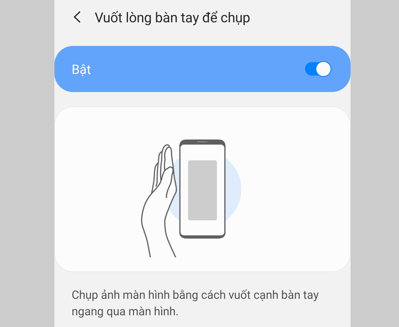 Chụp màn hình điện thoại Samsung