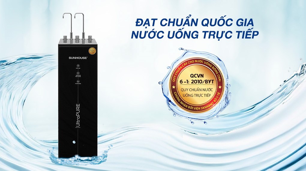Máy lọc nước RO nóng nguội lạnh Sunhouse UltraPURE SHA76222KL 11 lõi màu sắc thời thượng, vừa làm đẹp cho các không gian nội thất