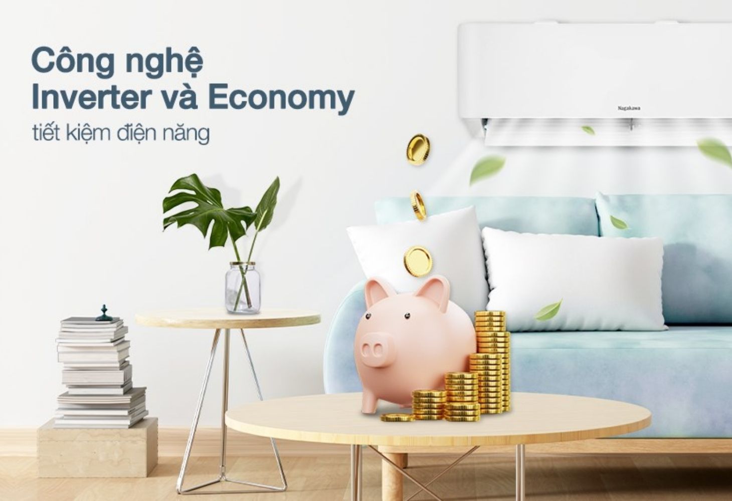 Máy lạnh Nagakawa Inverter 1 HP NIS-C09R2T28 giúp làm mát căn phòng nhanh chóng Máy lạnh Nagakawa Inverter 1 HP NIS-C09R2T28 giúp làm mát căn phòng nhanh chóng