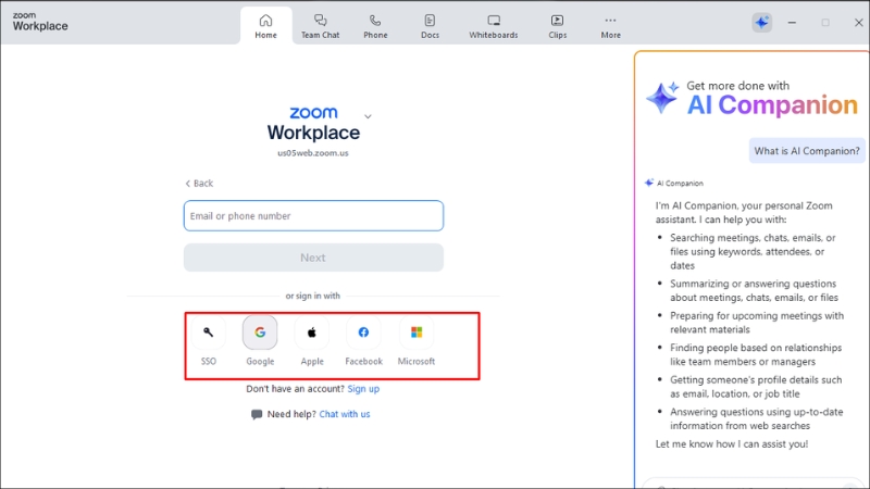 Sau khi tải Zoom về thì bạn hãy đăng nhập vào Sau khi tải Zoom về thì bạn hãy đăng nhập vào