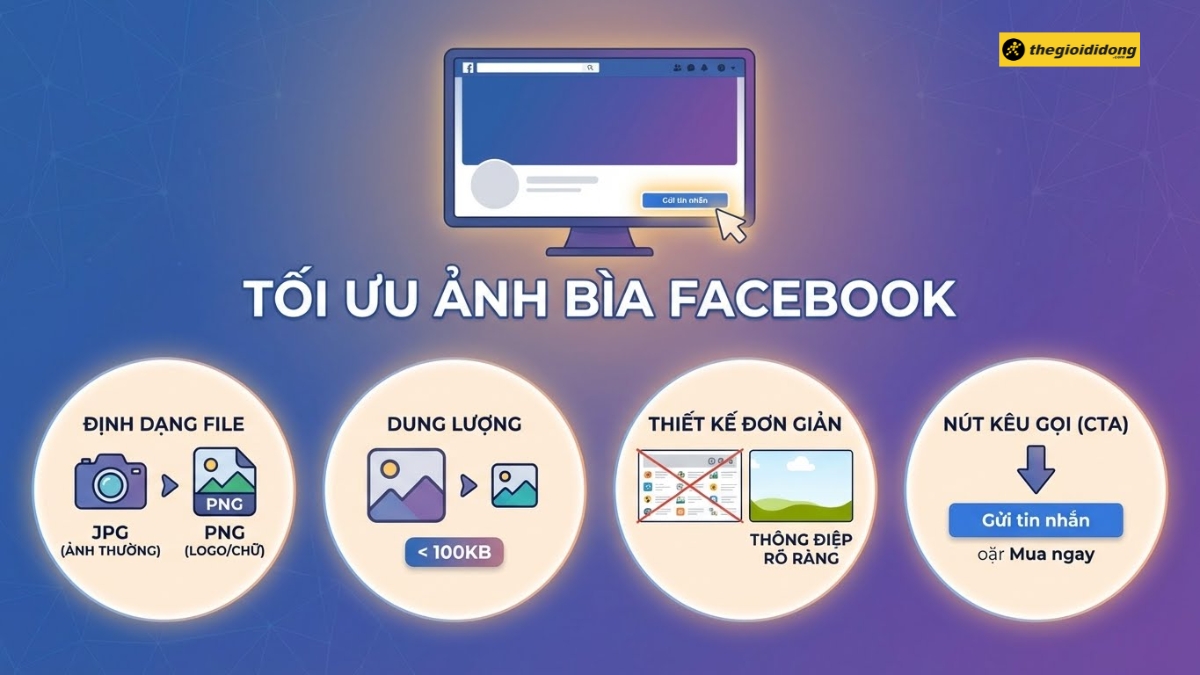 Lưu &yacute; để c&oacute; ảnh b&igrave;a Facebook tối ưu