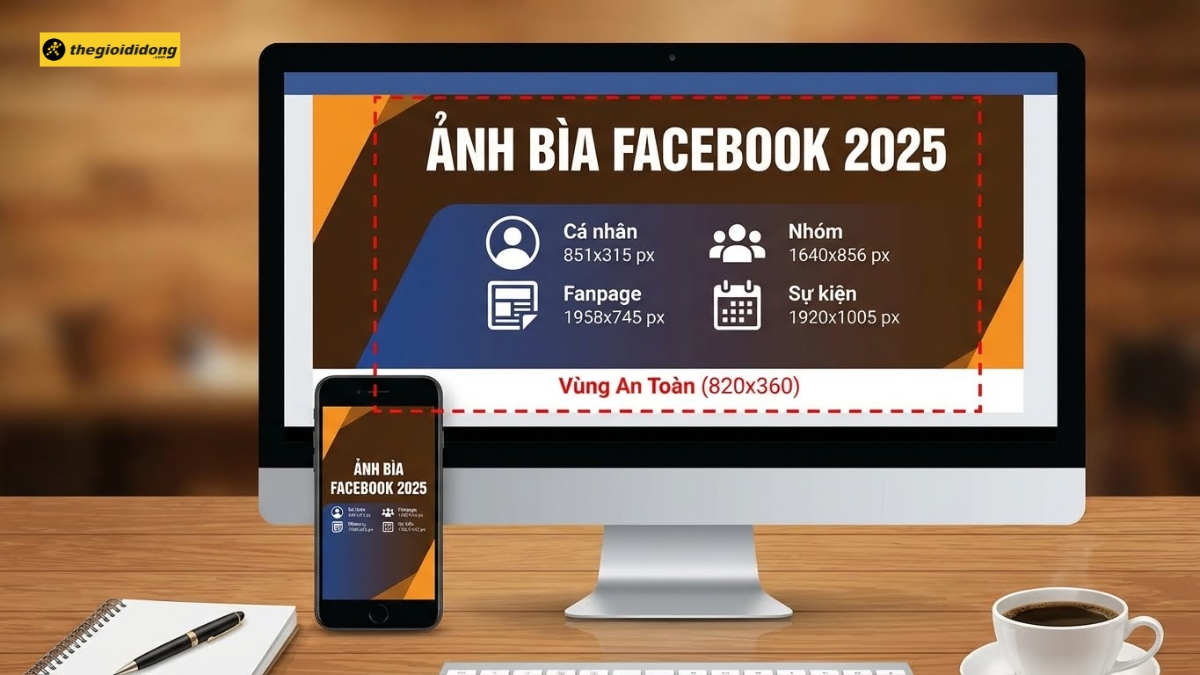 K&iacute;ch thước ảnh b&igrave;a Facebook chuẩn 2025