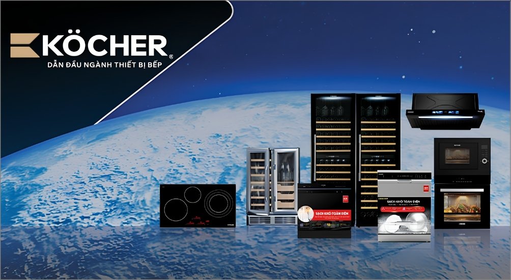 Kocher là thương hiệu thiết bị nhà bếp cao cấp của Việt Nam, được thành lập năm 2014