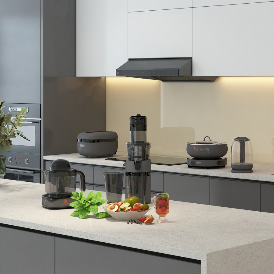 Máy ép chậm Hawonkoo SJH-002-GR ép khỏe, êm ái, an toàn, dễ vệ sinh, phù hợp lối sống lành mạnh