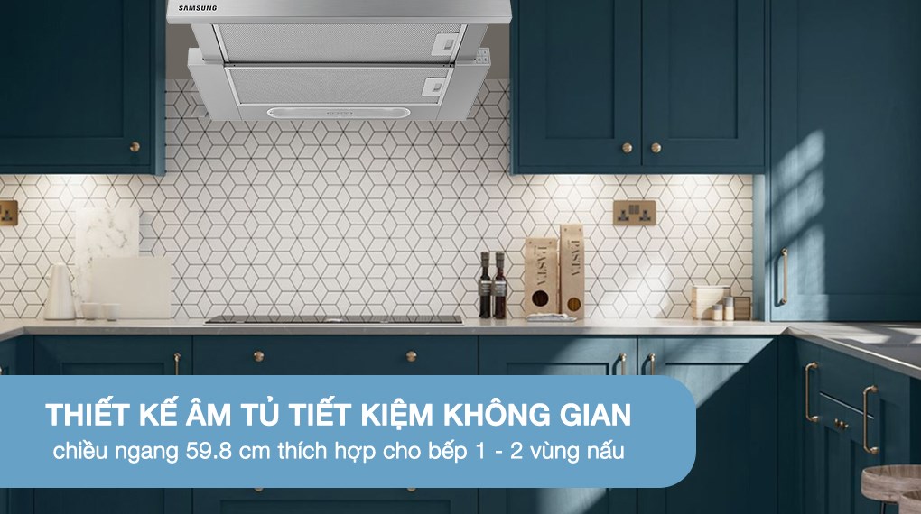 Máy hút mùi âm tủ Samsung NK24M1030IS/UR sử dụng ống thoát khí