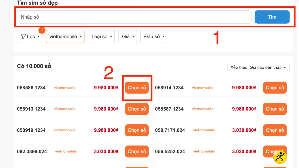 Chọn số