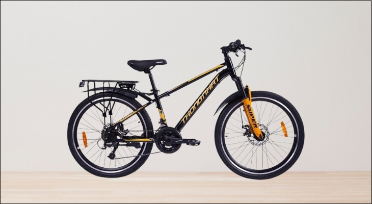 Xe đạp Thống Nhất Super 24 có phanh đĩa cơ cao cấp cho lực bóp nhẹ, đảm bảo an toàn cho người dùng