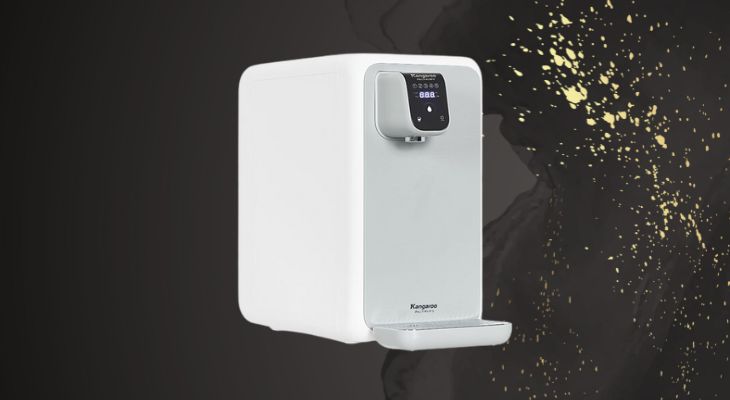 Máy lọc nước RO Hydrogen Kangaroo KG400HD có màng RO Vortex 400 GPD sản xuất tại Hàn Quốc loại bỏ chất rắn, ion kim loại nặng, vi khuẩn