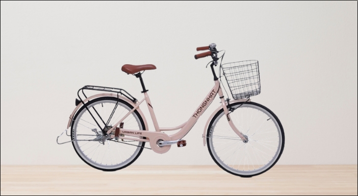 Xe Đạp Đường Phố Thống Nhất LD 24-01 2023 - 24 inch (Có giỏ xe) được thiết kế theo phong cách cổ điển, trang nhã