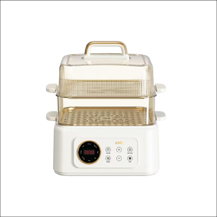 Nồi lẩu hấp đa năng Unie UE668 10 lít  tích hợp đến 8 chức năng nấu tự động như hấp, hầm, cháo, 