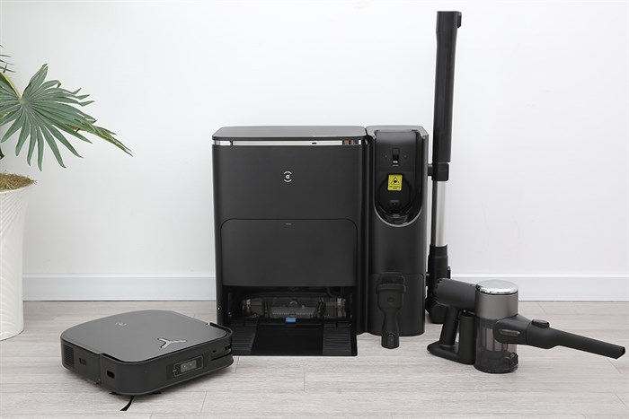 Ecovacs X2 Combo có hộp chứa bụi 420 ml, hộp chứa nước 180 ml
