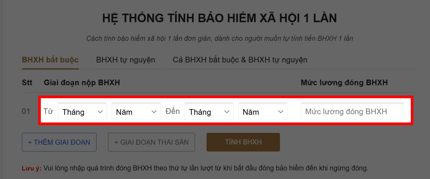 Cách tính Bảo hiểm xã hội 1 lần