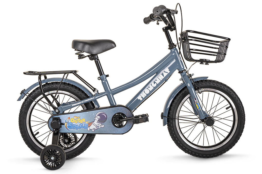 Xe đạp trẻ em Thống Nhất Space Boy - 12 inch Xanh có khung sườn bằng thép sơn tĩnh điện chắc chắn và bền bỉ