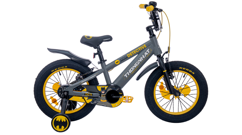 Xe Đạp Trẻ Em Nam Thống Nhất Batman 16 inch phù hợp trẻ em từ 4 - 6 tuổi