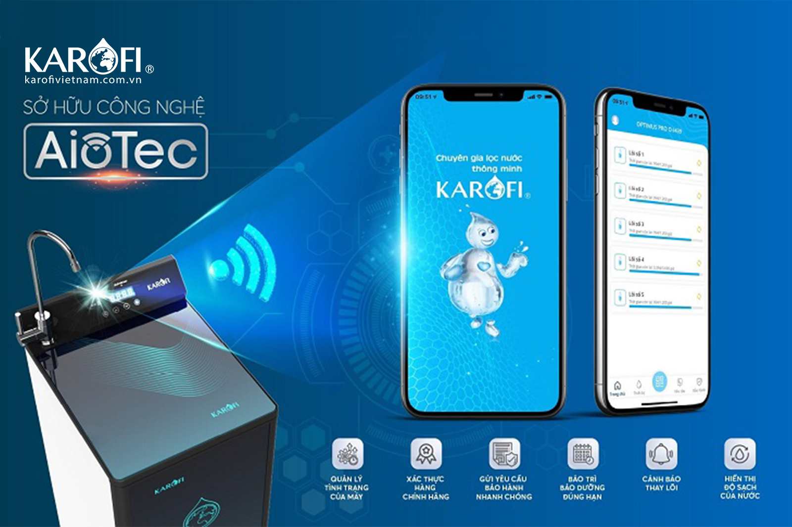 Ứng dụng Karofi 365 là bản nâng cấp mới nhất thay thế cho Karofi 360