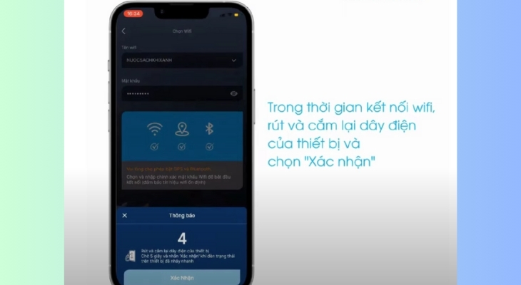 Rút và cắm lại dây điện của thiết bị