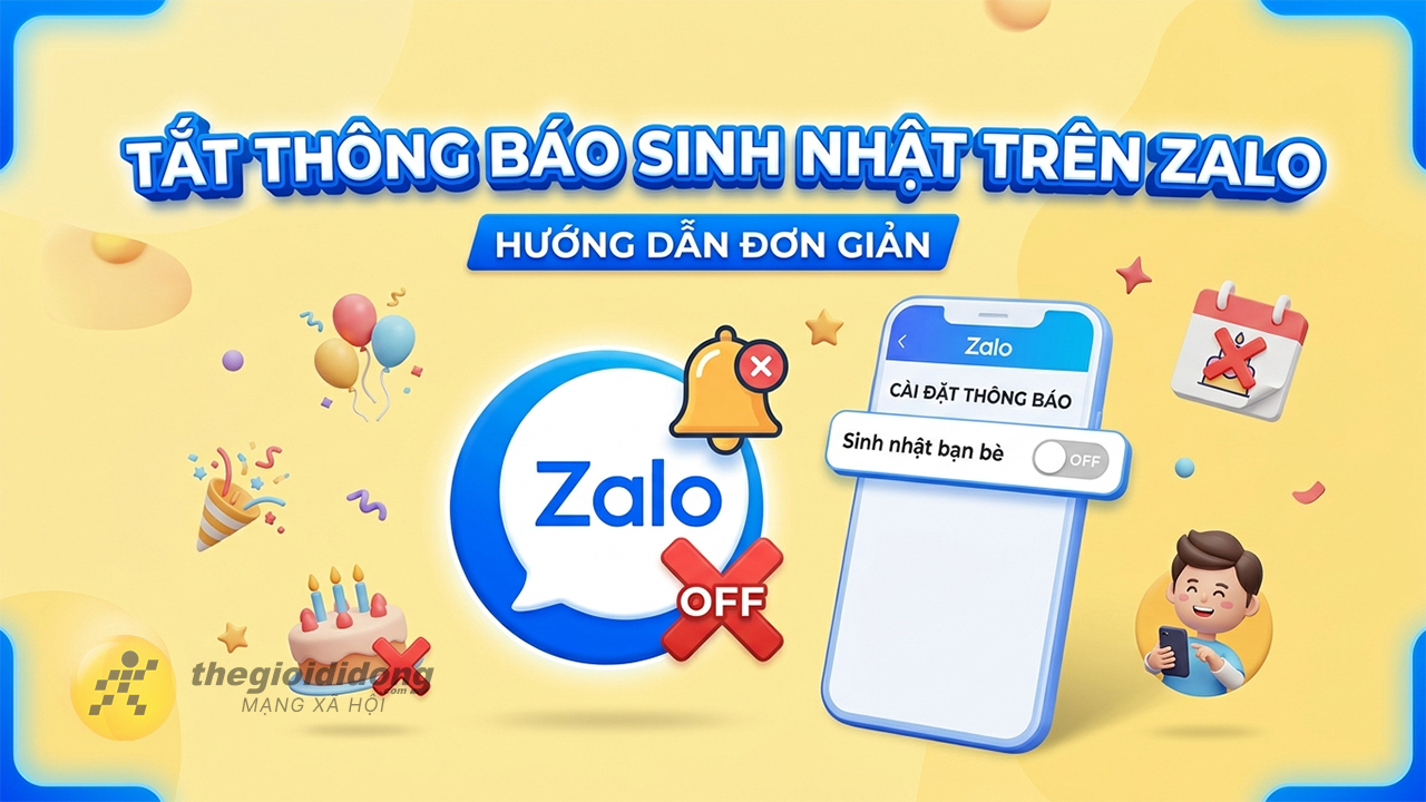Cách tắt thông báo sinh nhật của mình trên Zalo