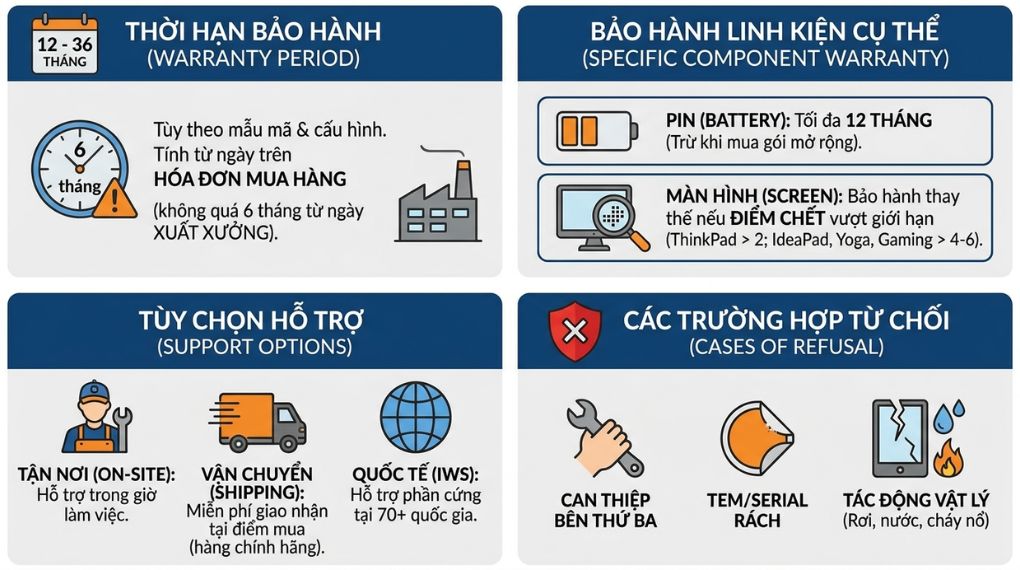 Điều kiện bảo h&agrave;nh Asus