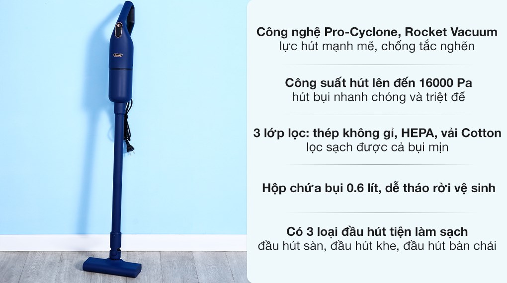Máy hút bụi cầm tay Deerma DX1000 hiện đang kinh doanh tại Điện máy XANH với mức giá 1.260.000đ (cập nhật tháng 06/2025, có thể thay đổi theo thời gian)