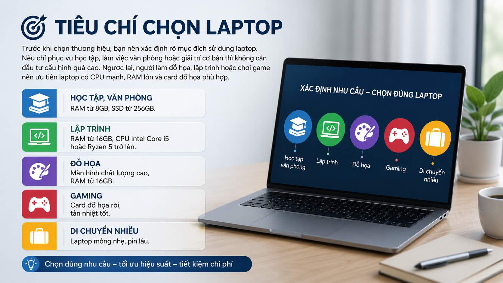 Các tiêu chí chọn mua laptop Các tiêu chí chọn mua laptop