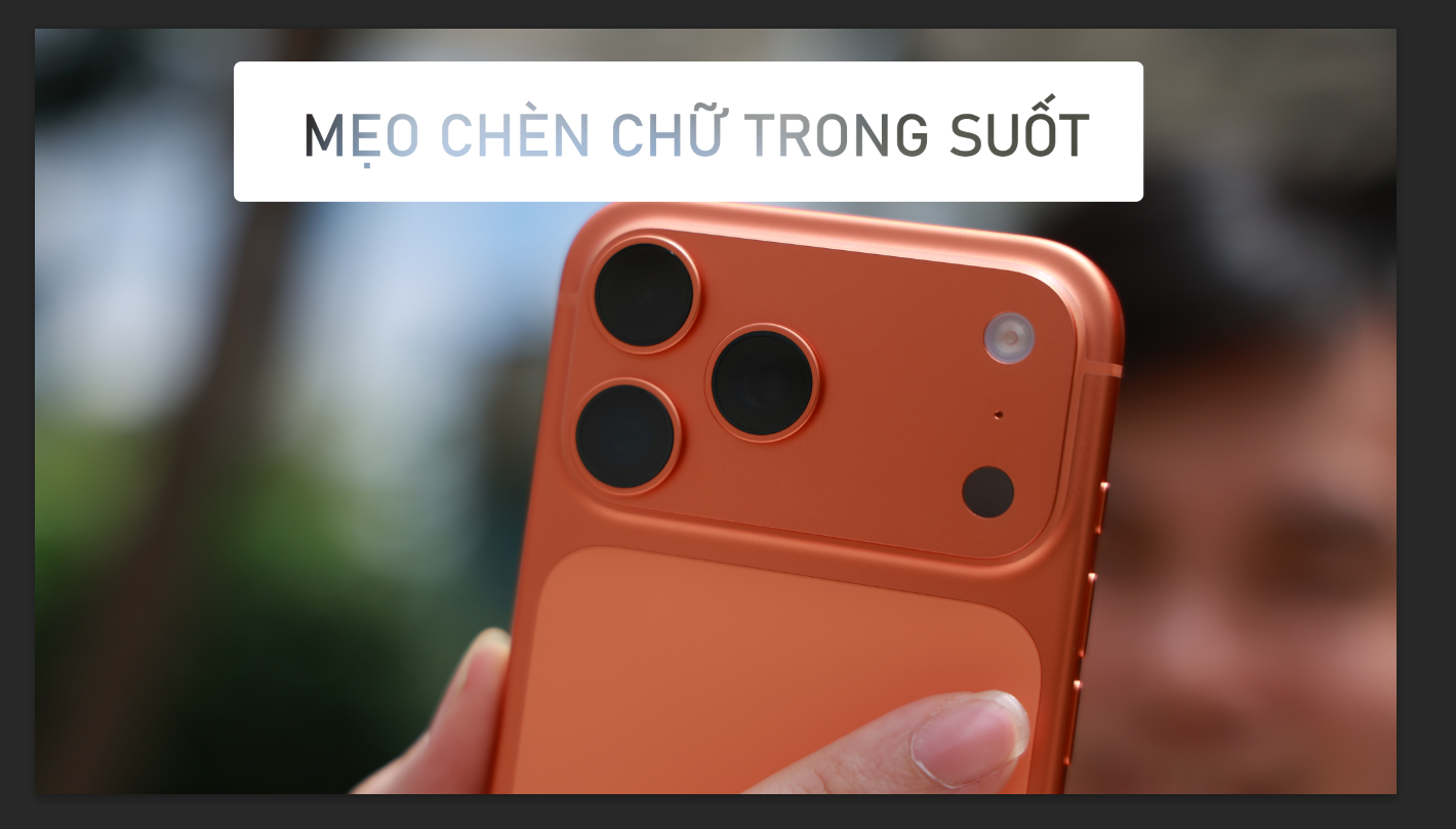 Cách Làm Chữ Trong Suốt Trong Photoshop