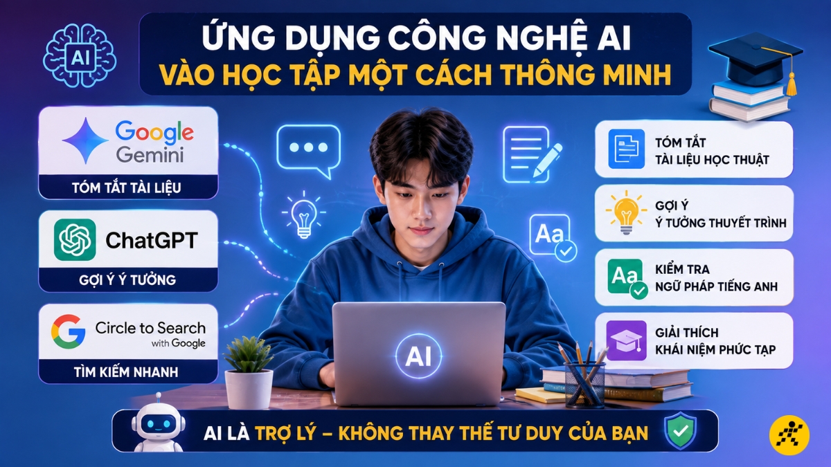 Ứng dụng công nghệ AI vào học tập Ứng dụng công nghệ AI vào học tập