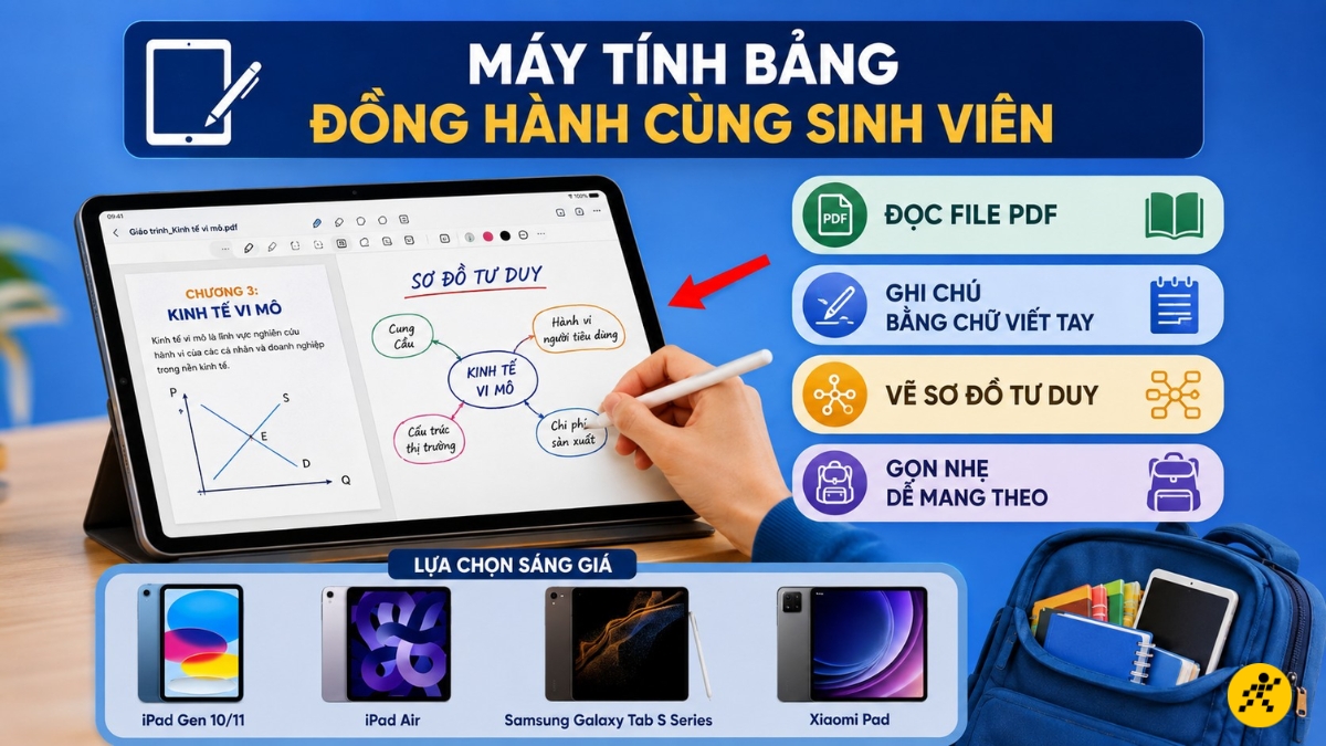 Máy tính bảng & Bút cảm ứng Máy tính bảng & Bút cảm ứng