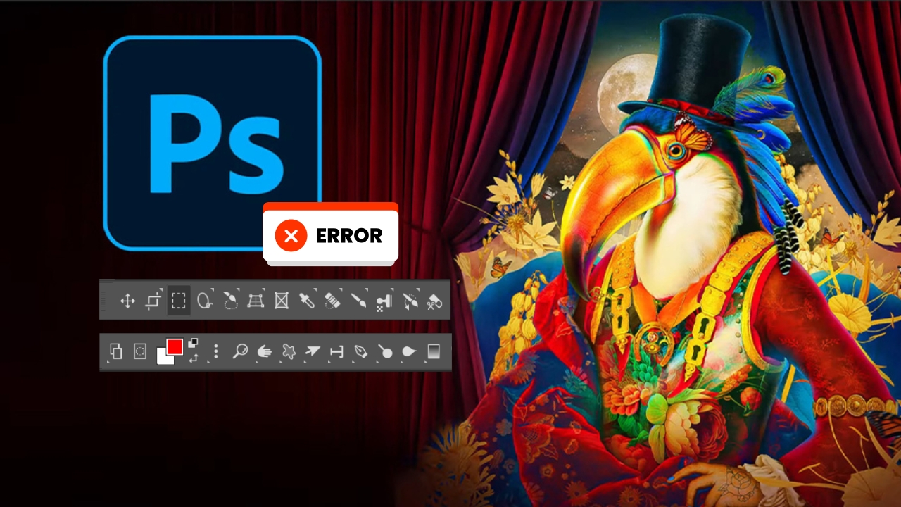 Cách sữa lỗi bị mất thanh công cụ trong Photoshop Cách sữa lỗi bị mất thanh công cụ trong Photoshop