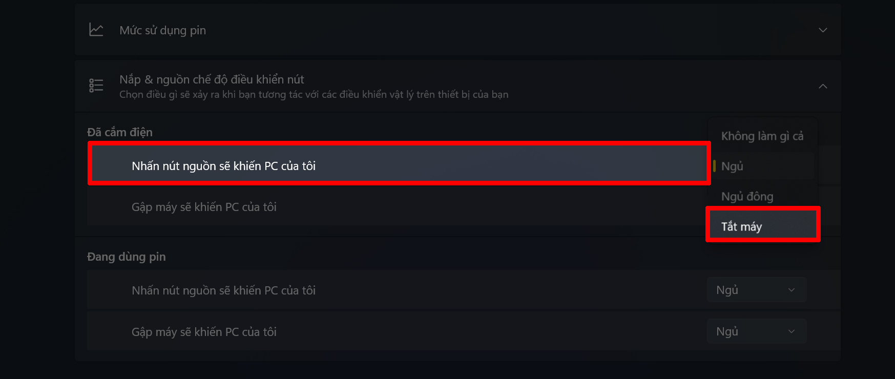Cách tắt máy tính trên Windows 11