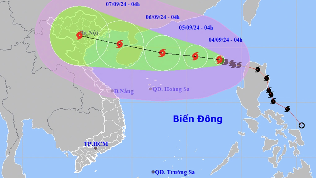 Cách theo dõi đường đi của bão