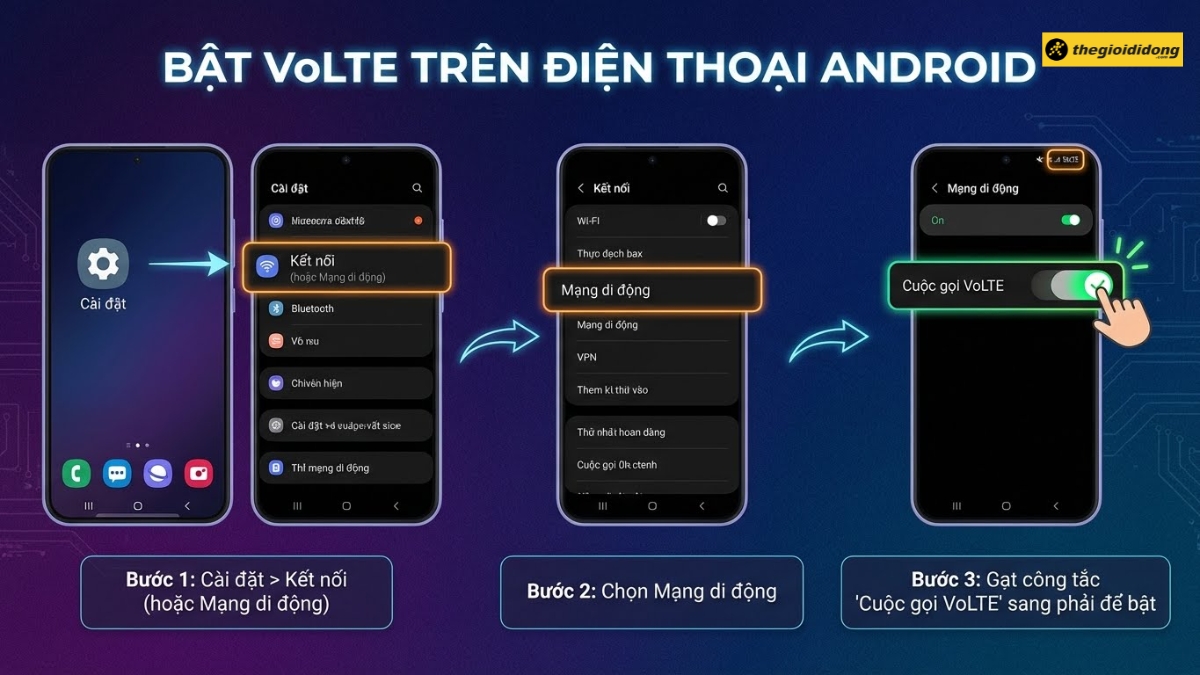 C&aacute;ch bật, tắt VoLTE tr&ecirc;n điện thoại Android