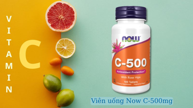Viên uống Now C-500mg Viên uống Now C-500mg
