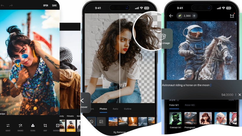Các bộ lọc màu trên Fotor Các bộ lọc màu trên Fotor