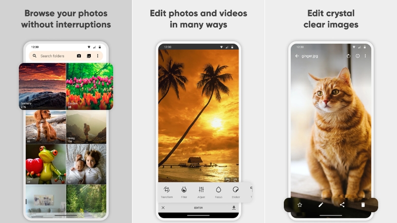 Bộ lọc trên Simple Gallery Pro Bộ lọc trên Simple Gallery Pro