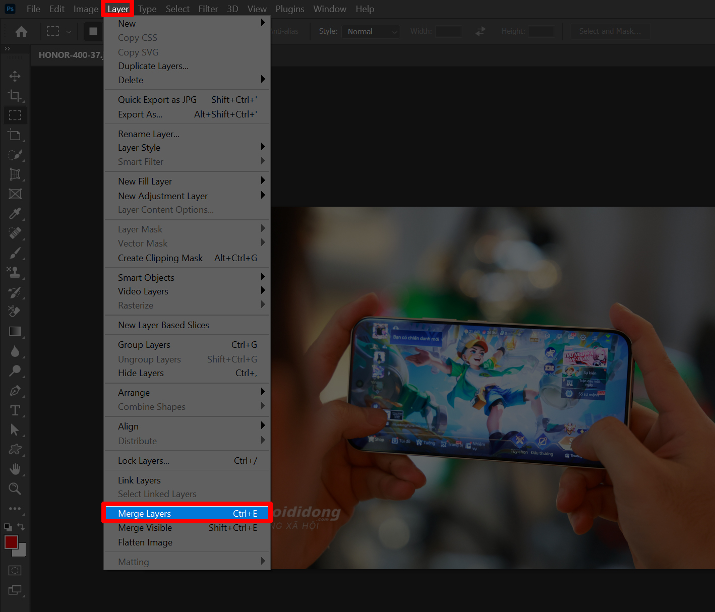 Cách Gộp Layer Trong Photoshop Cách Gộp Layer Trong Photoshop