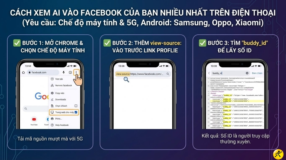C&aacute;ch xem ai v&agrave;o Facebook của m&igrave;nh nhiều nhất tr&ecirc;n điện thoại