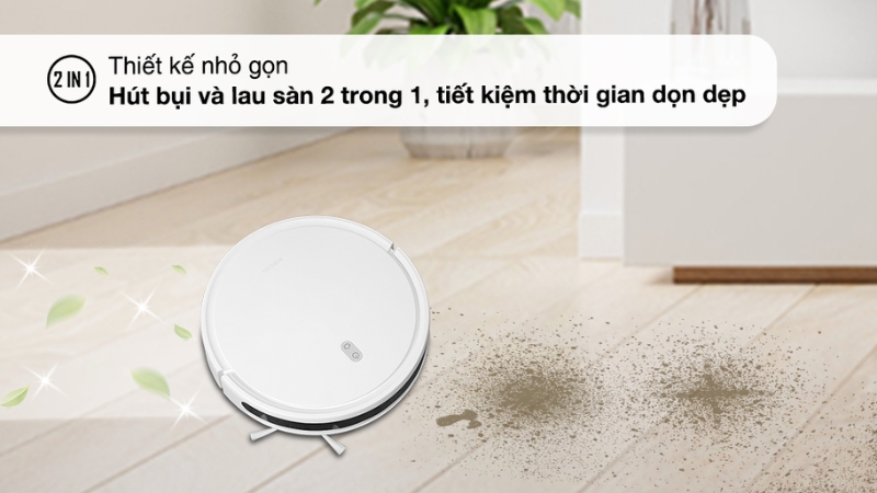 Robot h&uacute;t bụi lau nh&agrave; Xiaomi Vacuum E10