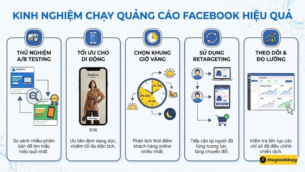 Kinh nghiệm chạy quảng c&aacute;o Facebook hiệu quả