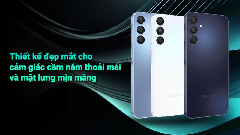 Mặt lưng và khung máy làm từ nhựa